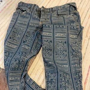 Free People pattern jeans, 28